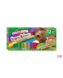 Plastelina BAMBINO 12 kolorów St.Majewski