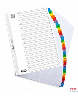 Przekładki kartonowe A4 MYLAR 1-31 numeryczne wzmocnione ELBA 100204620