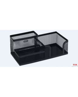 Przybornik na biurko MW-218 czarny metalowy GRAND 120-1334