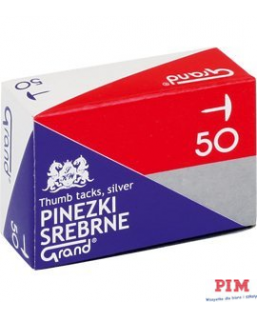 Pinezki srebrne S50 (10paczek) GRAND