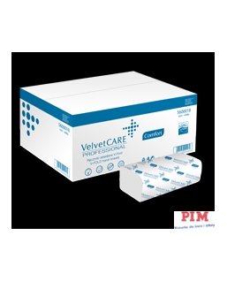 Ręczniki składane VELVET ZZ 3000 składek 2 warstwy eco-white 5600018