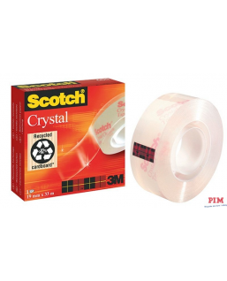 Taśma 19x33m przezroczysta 3M SCOTCH CLEAR-600 pudełko 70005241693