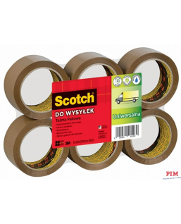 Taśma pakowa Scotch 371 Hot-melt brązowa 50x66m XX004803811