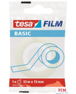 Taśma biurowa TESA BASIC 15x33m 58542-0000-00