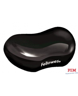 Podkładka pod nadgarstek żelowa Crystal czarna FELLOWES 9112301