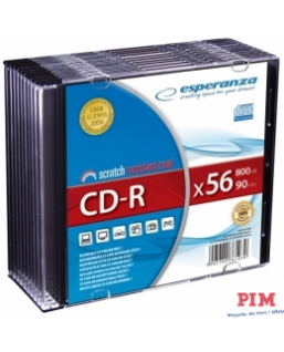 Płyty CD-R ESPERANZA SILVER SLIM CASE 10szt 2008