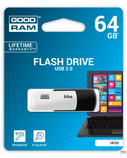 Pamięć USB GOODRAM 64GB UCO2 BLACK&WHITE USB 2.0 UCO2-0640KWR11