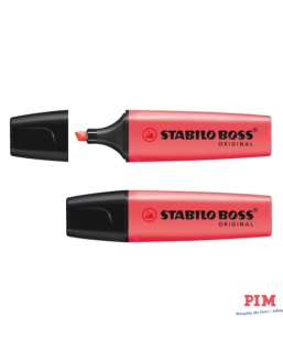 Zakreślacz STABILO BOSS fluorescencyjny czerwony 70/40