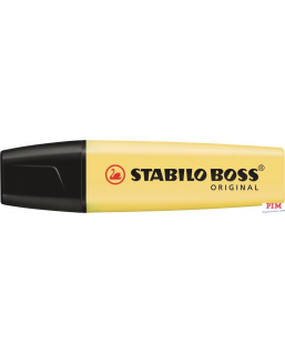 Zakreślacz STABILO BOSS pastelowy żółty 70/144