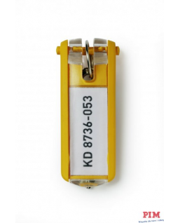 Zawieszki do kluczy KEY CLIP (6szt.) żółte DURABLE 1957-04