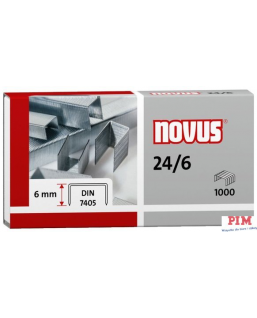Zszywki NOVUS 24/6 DIN 1000szt. 040-0158