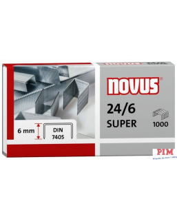 Zszywki 24/6 DIN SUPER 1000sztuk NOVUS 040-0026