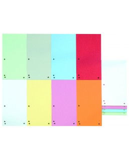 Przekładki DONAU, karton, 1/3 A4, 235x105mm, 100szt., żółte