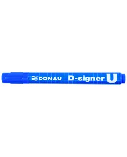 Marker permanentny DONAU D-Signer U, okrągły, 2-4mm (linia), niebieski