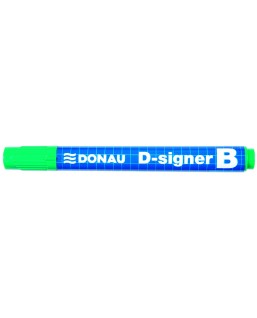 Marker do tablic DONAU D-Signer B, okrągły, 2-4mm (linia), zielony
