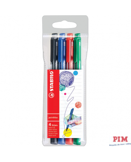Cienkopis STABILO pointMAX komplet 4szt. 488/4 STABILO