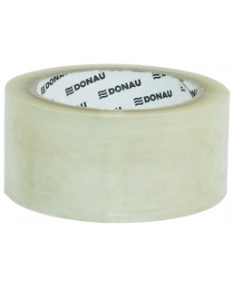 Taśma pakowa DONAU Hot-Melt , 48mm, 66m, 50mikr., transparentna