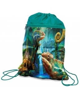 Worek szkolny DONAU Chameleon, 42x32cm, zielony