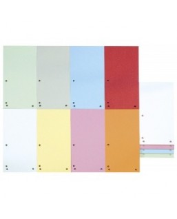 Przekładki DONAU, karton, 1/3 A4, 235x105mm, 100szt., mix kolorów