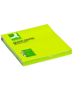 Bloczek samoprzylepny Q-CONNECT Brilliant, 76x76mm, 1x80 kart., zielony