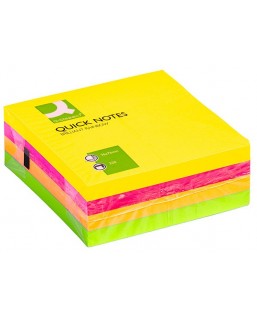 Kostka samoprzylepna Q-CONNECT Brilliant, 76x76mm, 1x320 kart., neonowa