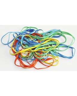 Gumki krzy¾owe Q-CONNECT, 0,1kg, rednica 100mm, mix kolor¢w