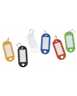 Zawieszki na klucze Q-CONNECT, 50x22mm, 100szt., niebieskie
