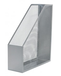 Pojemnik na dokumenty Q-CONNECT Office Set, metalowy, srebrny
