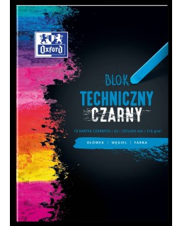 Blok techniczny OXFORD A3 10k 210G czarny 400093235