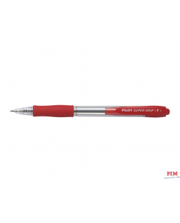 Długopis olejowy PILOT SUPER GRIP czerwony PIBPGP-10R-R